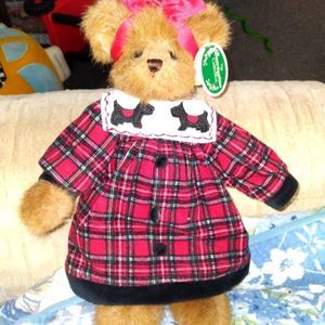 The Bearington Collection Holiday Bear Mackenzie MacBearington Scotty Dog New